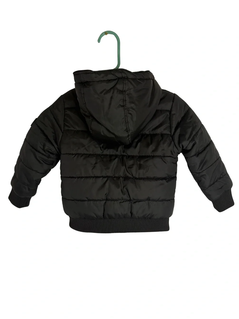 Calvin Klein Jeans Black Puffer Jacket with Red Fleece Lining Size 3T